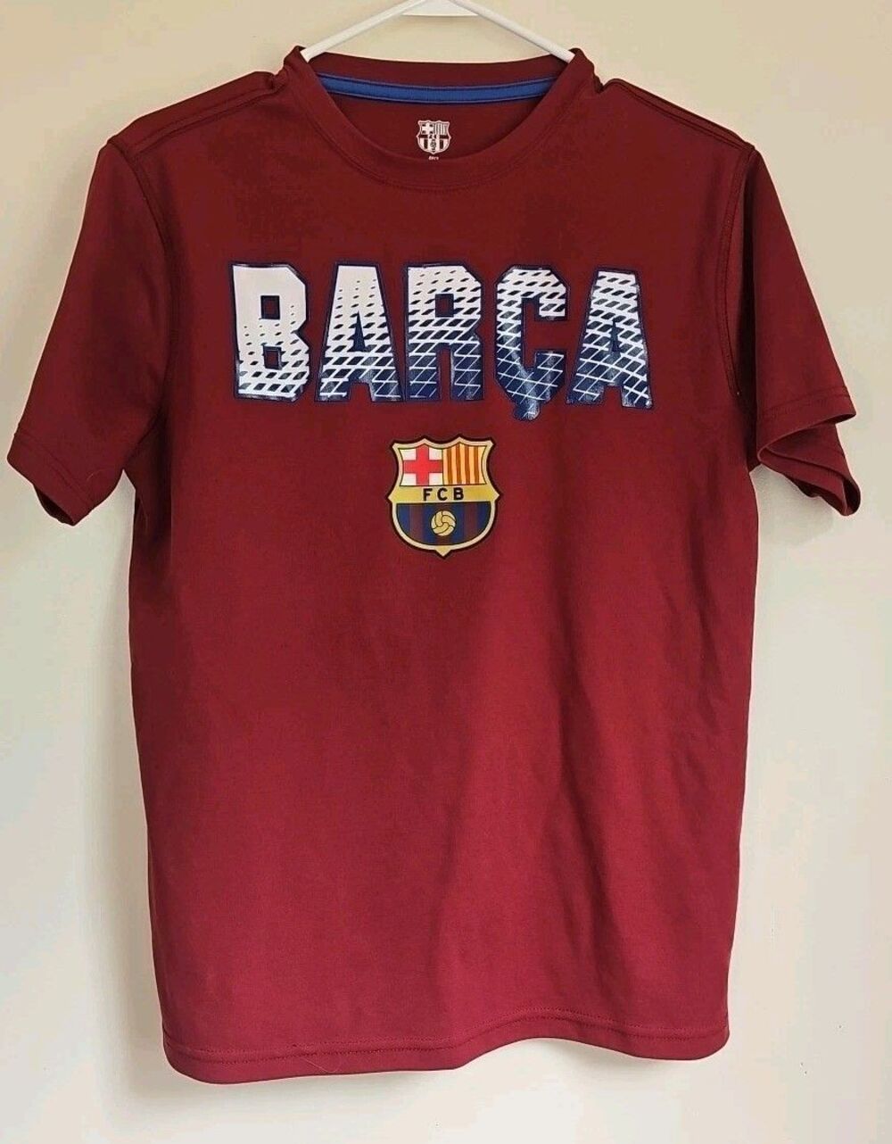 FCB Barcelona Barca T Shirt Men's 100% Polyester FCB Size M